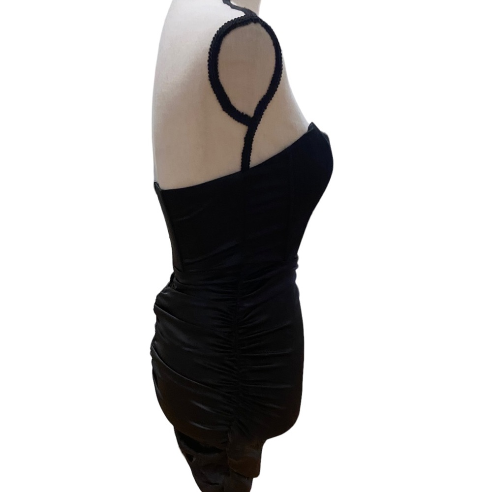 Corset Top Ruched Mini Dress - Picture 3 of 4